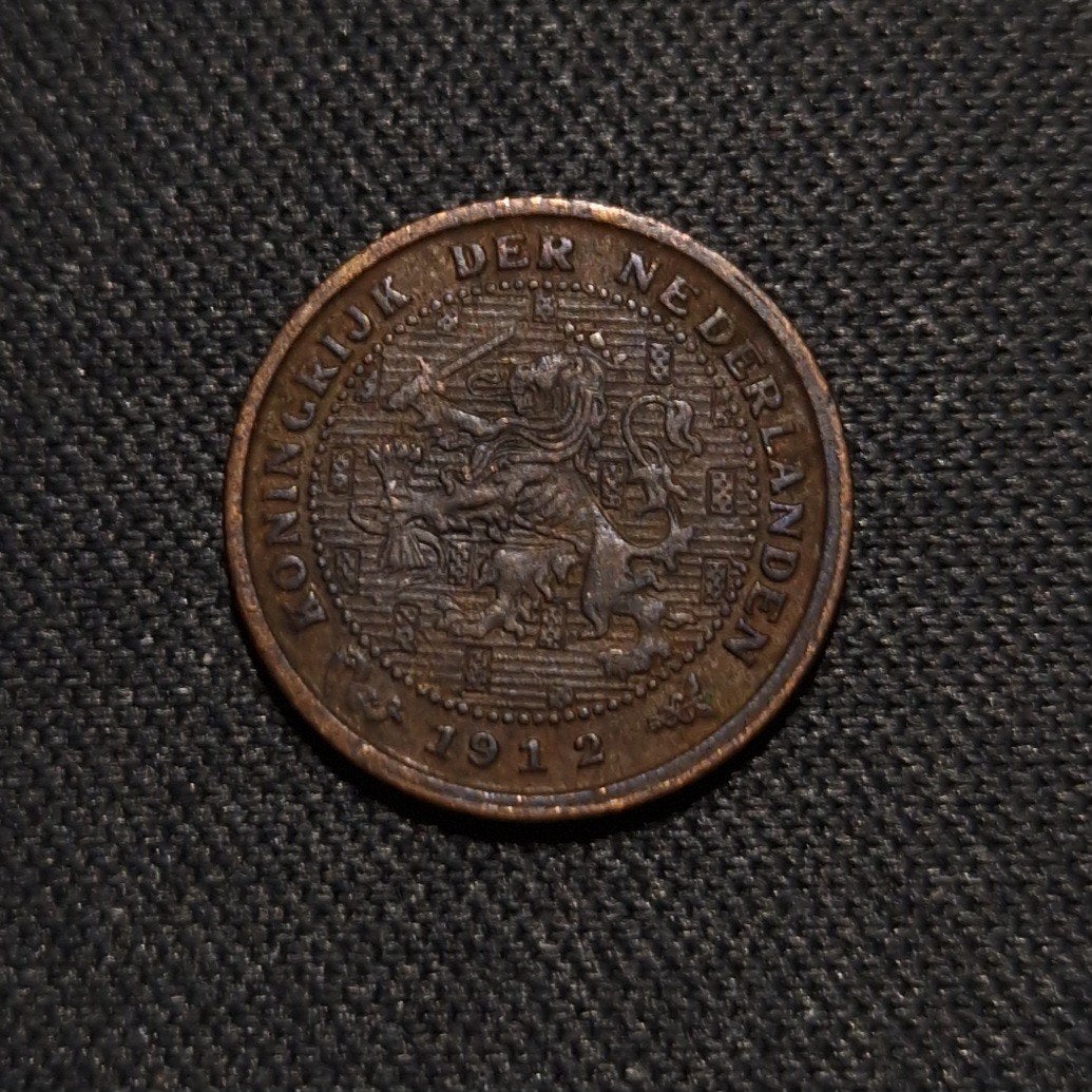 1/2 cent 1912, Verzenden, Koningin Wilhelmina, Overige waardes, Losse munt