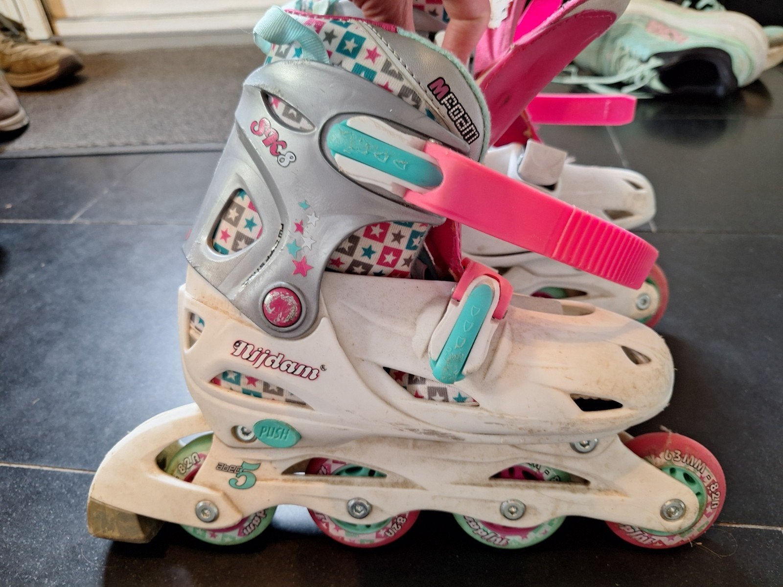 Verstelbare Nijdam Junior Inline Skates (34-37), Ophalen, Verstelbaar, Gebruikt