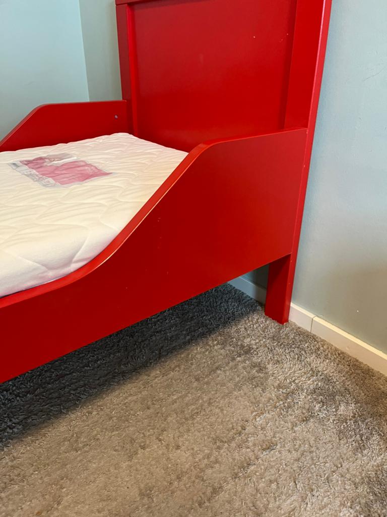 Bopita peuterbed, Lattenbodem, Gebruikt, 70 tot 85 cm, 140 tot 160 cm