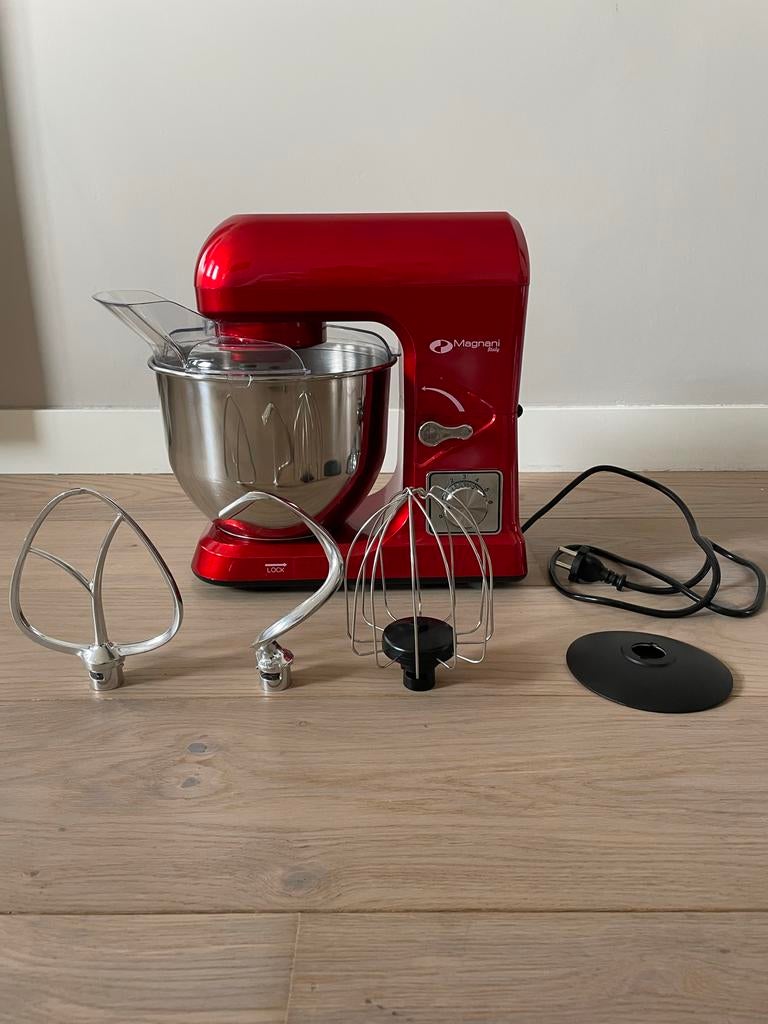 Magnani keukenmachine 5L 1000 watt, 4 liter of meer, Ophalen of Verzenden, Zo goed als nieuw, 3 snelheden of meer