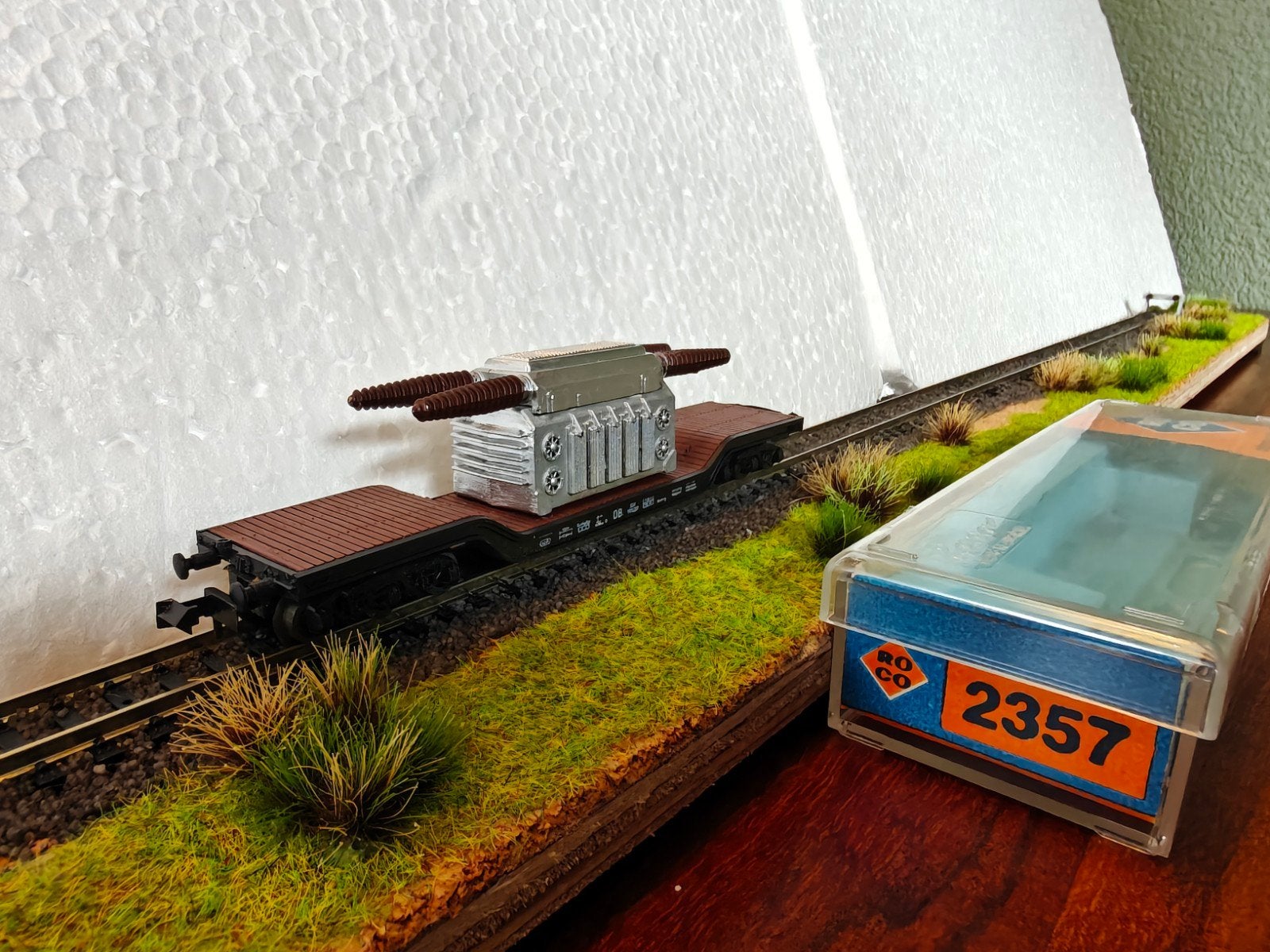 Roco N #2357 6assige dieplader met transformator ovp, Gelijkstroom, Wagon, Ophalen of Verzenden, Zo goed als nieuw