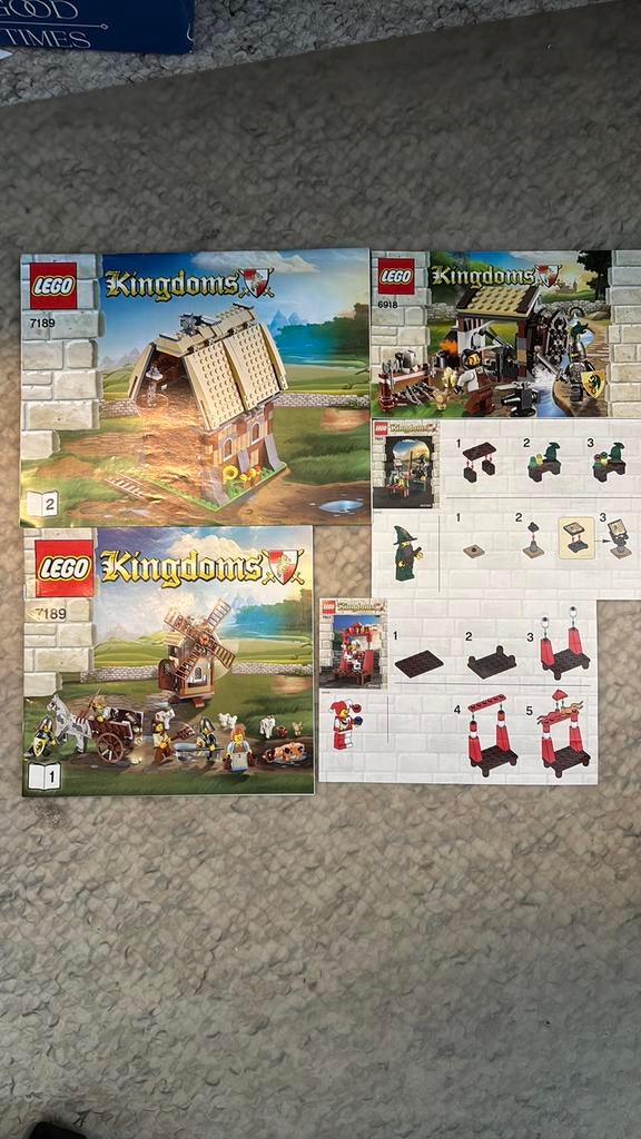Lego Kingdoms serie 7189, 6918, 7953 en 7955, Kinderen en Baby's, Speelgoed | Duplo en Lego, Overige thema's, Lego, Ophalen of Verzenden