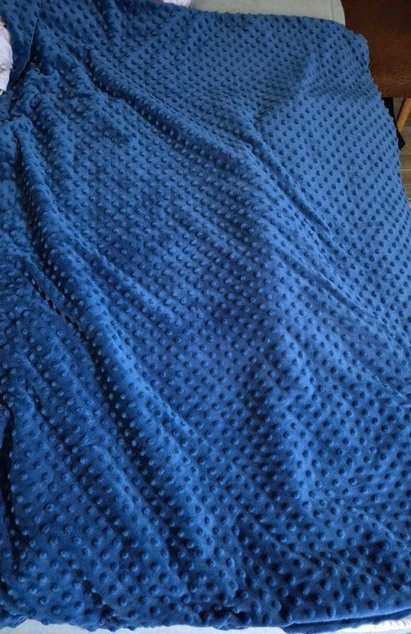 Ella verzwaringsdeken hoes  - Blauw, 120 cm, Wasbaar, Zo goed als nieuw, Blauw, Deken