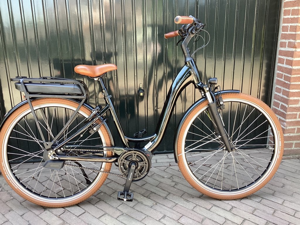 Elektrische fietsen, Fietsen en Brommers, Zo goed als nieuw, Minder dan 47 cm, 50 km per accu of meer, Ophalen