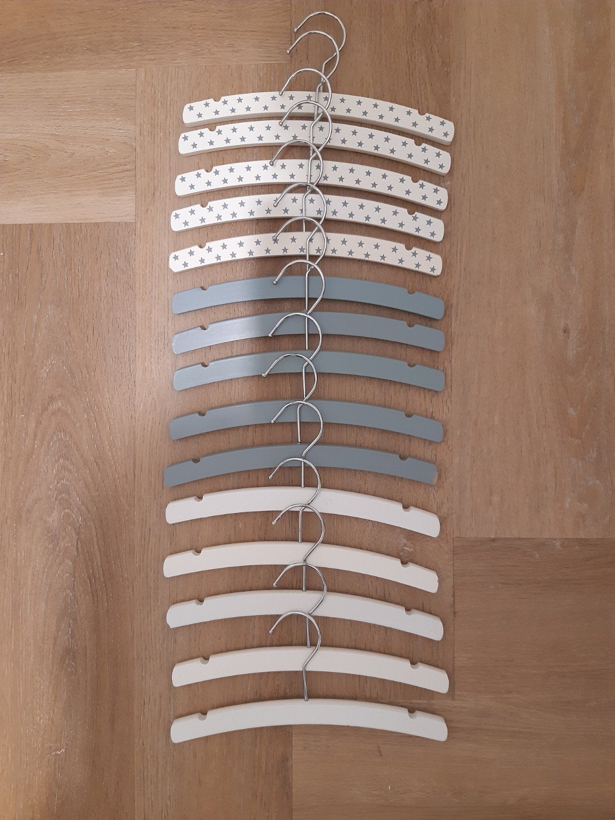 15 Houten baby/kinder kledinghangers, Gebruikt, Minder dan 75 cm, 50 tot 70 cm, 105 cm of meer