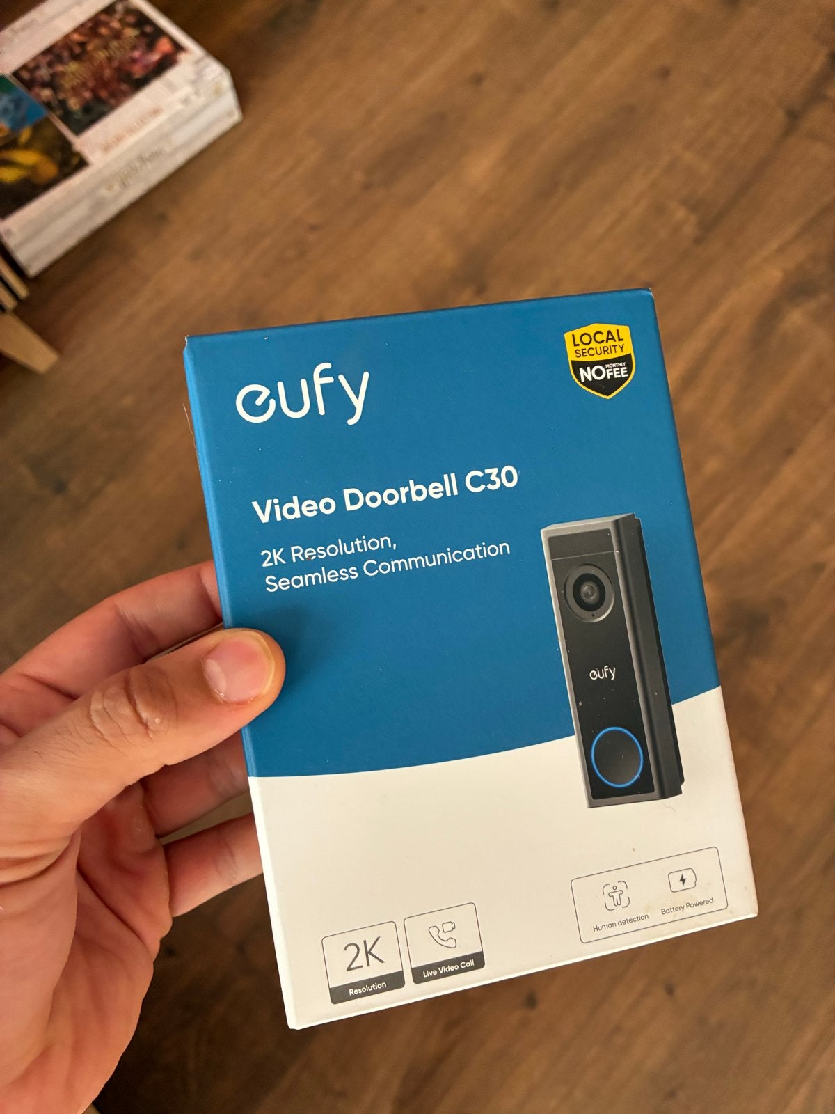 Eufy Video Deurbel C30 - 2K Resolutie, Draadloos, Ophalen, Beweging, Overige typen, Nieuw