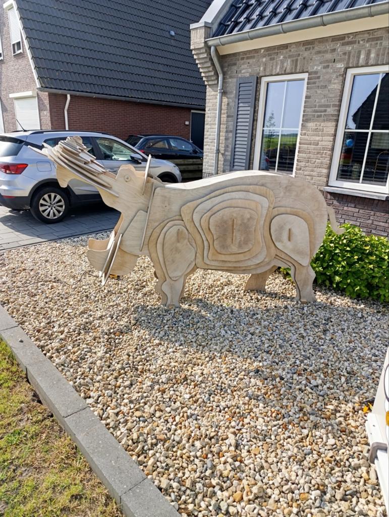 Straatversiering dieren, Ophalen