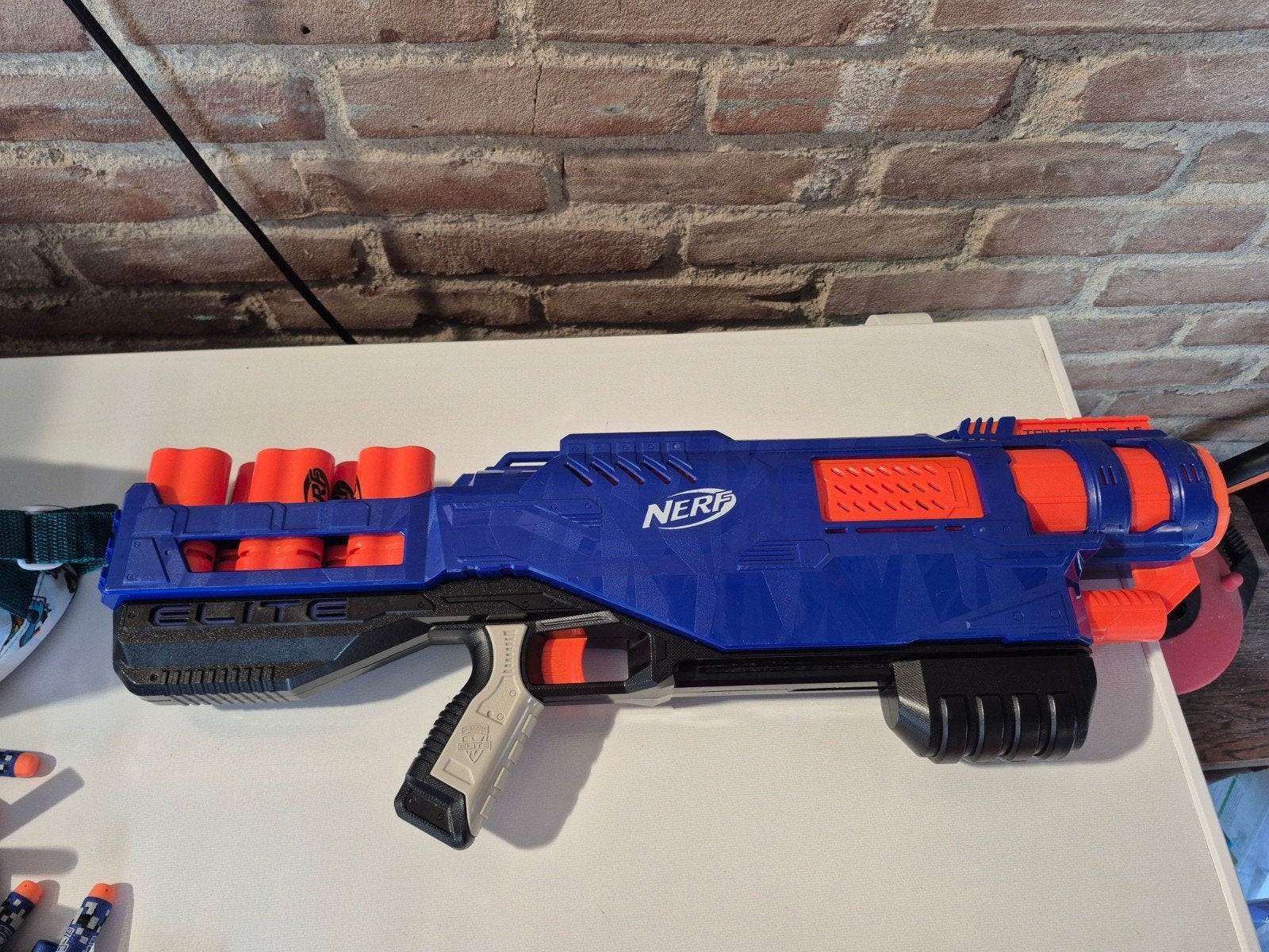 NERF TRILOGY DS-15 BLASTER N-STRIKE ELITE incl pijltjes, Ophalen of Verzenden, Zo goed als nieuw