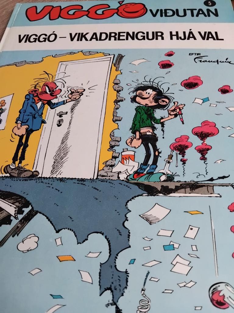 Viggó Viðutan - IJslandse uitgave van Guust Flater, Eén stripboek, Ophalen of Verzenden, Gelezen, Franquin