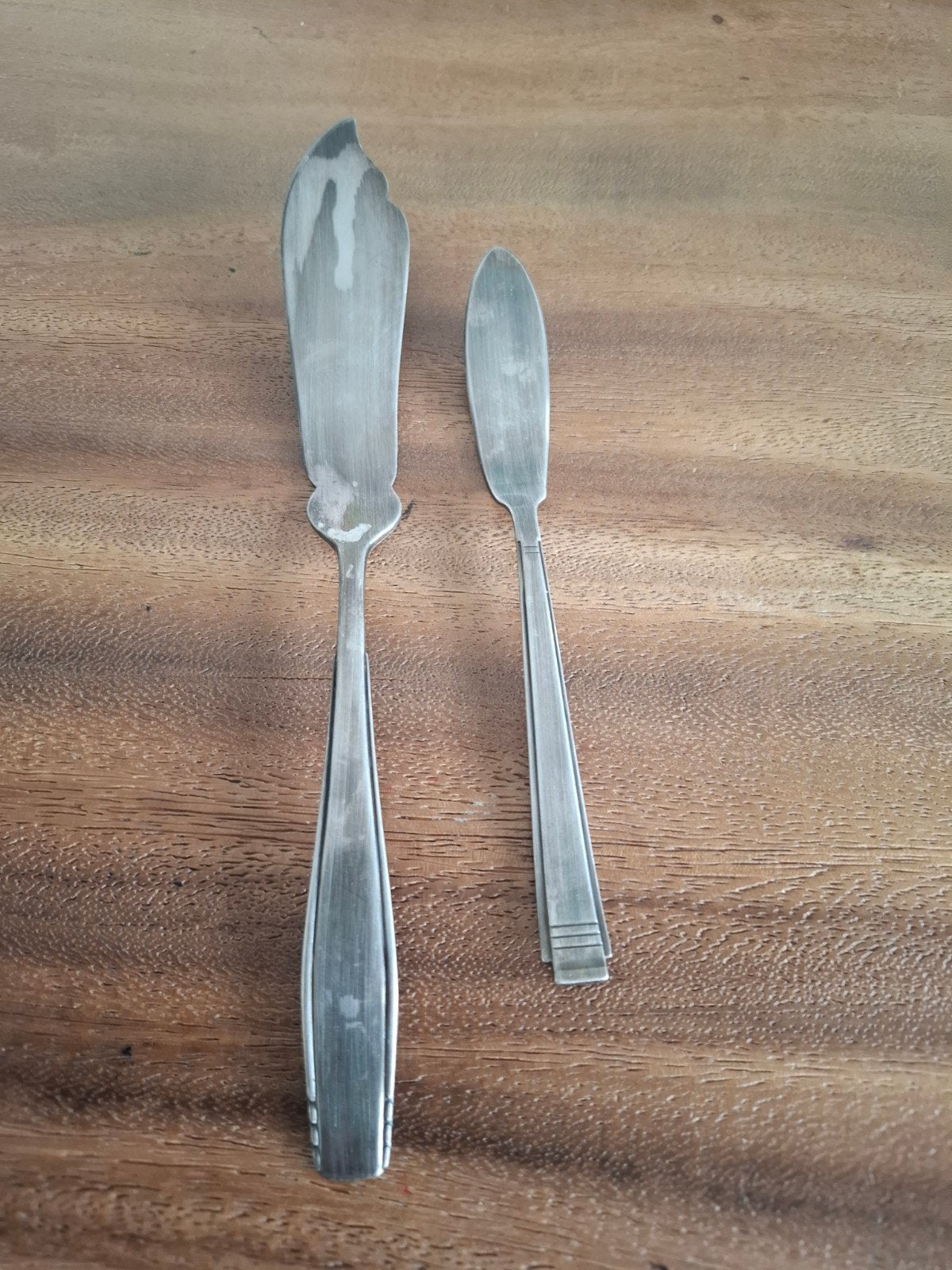 2 zilveren of verzilverde voor de jam- en botermesjes, Gero, Ophalen of Verzenden