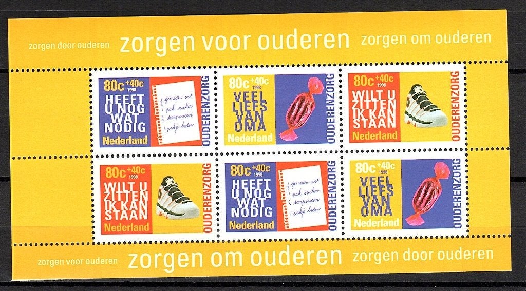 Nvph 1760 postfris blok 1998, Postzegels en Munten, Ophalen of Verzenden, Na 1940, Postfris