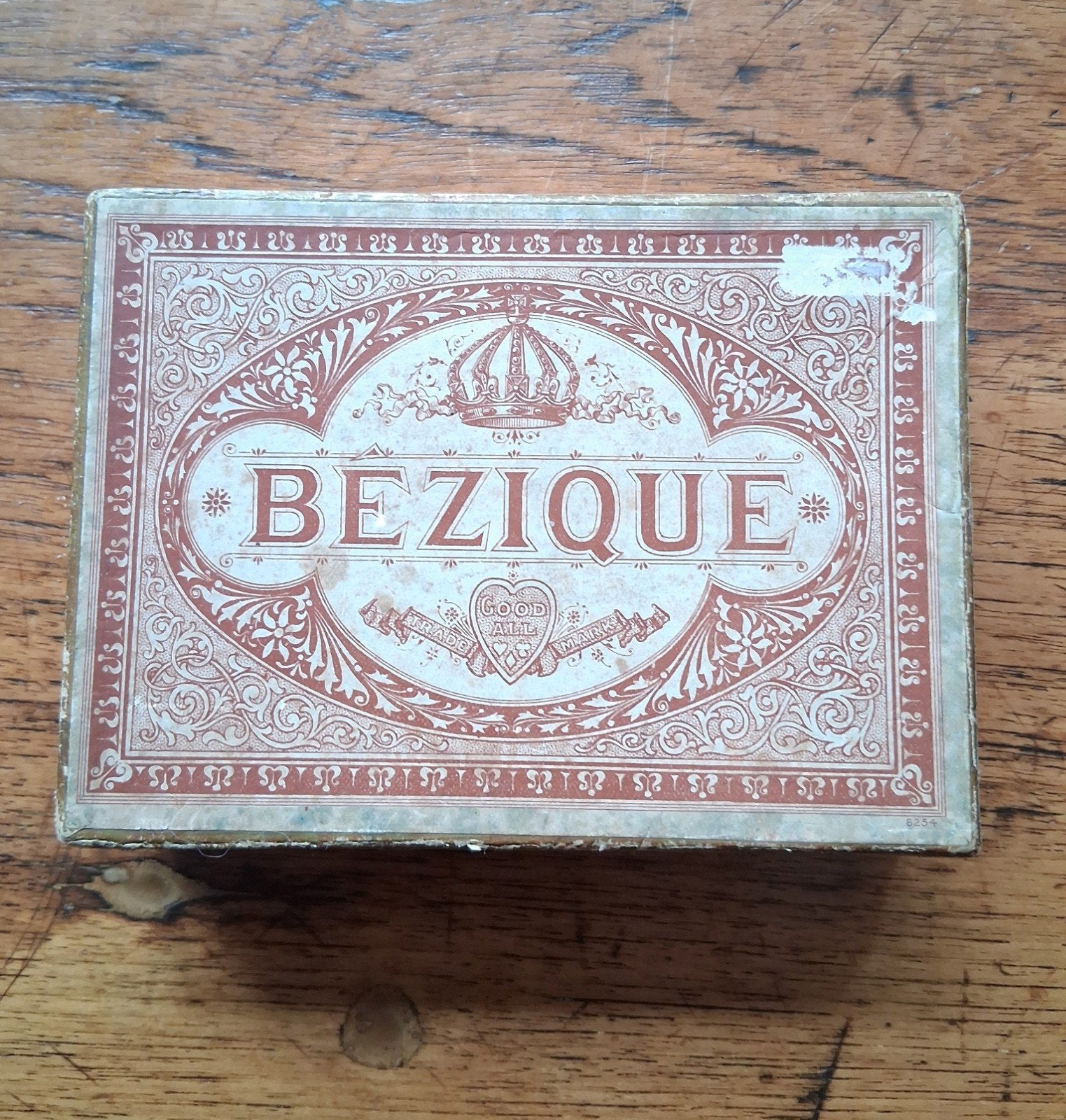 Uniek antiek Bezique kaartspel, compleet, Ophalen of Verzenden