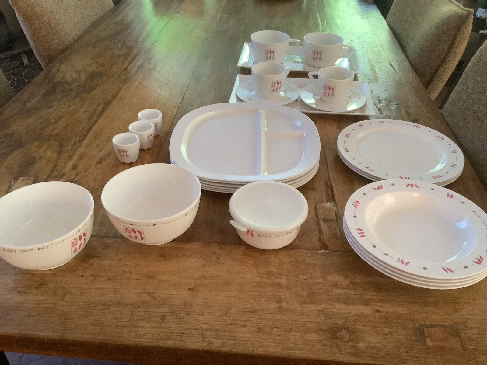 Mepal Rosti Margriet Servies - Compleet Set, Kunststof, Gebruikt, Mepal, Ophalen of Verzenden