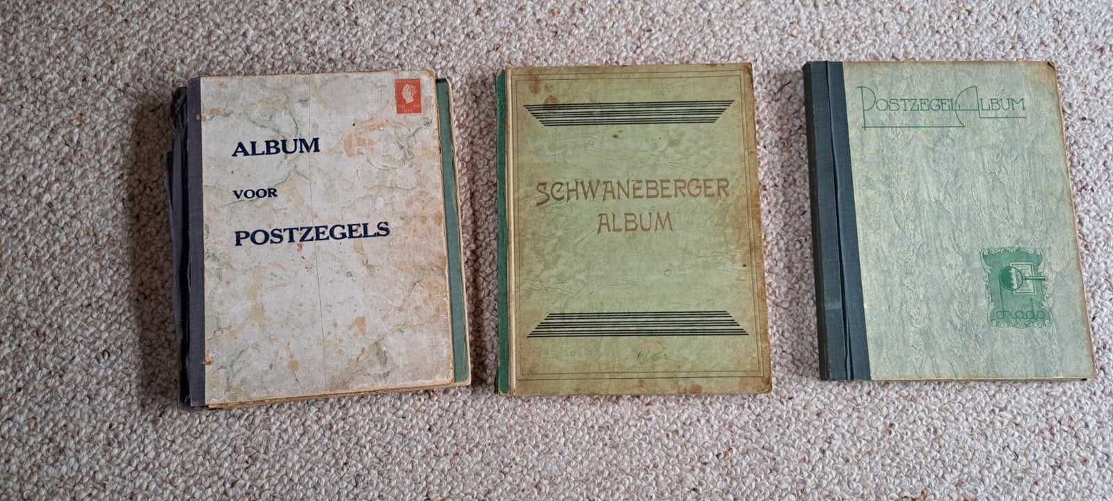 Vintage Postzegelalbums met Internationale en historische  C, Ophalen