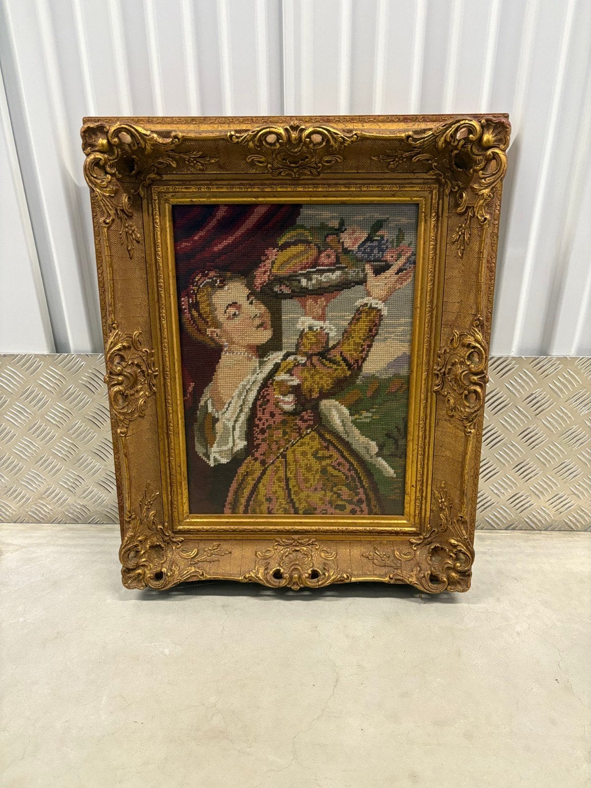" Schilderij " met Mooie Geschulpte Lijst, Antiek en Kunst, Ophalen