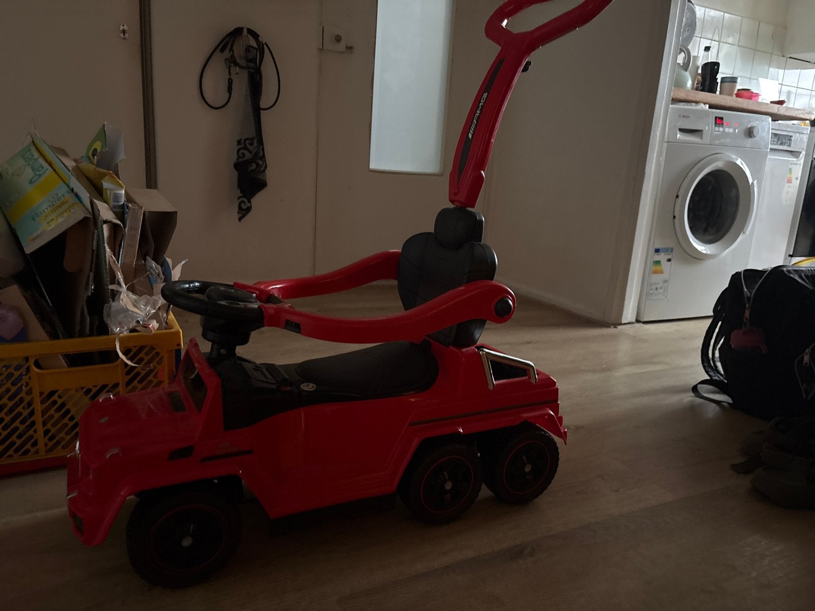 Loopauto/duwwagen met geluid voor baby/dreumes, Ophalen, Gebruikt, Loopvoertuig