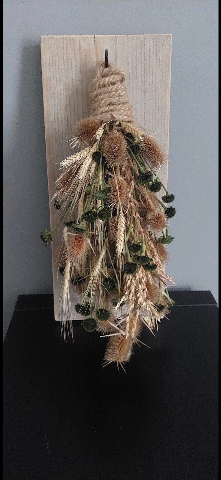 festoen op steigerplank, Huis en Inrichting, Woonaccessoires | Droogbloemen, Ophalen of Verzenden, Zo goed als nieuw