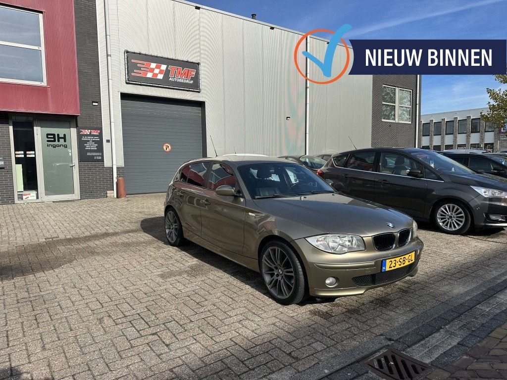 Bmw 1-serie 118d High Executive 2.0D Clima Leder, Auto's, 1-Serie, Bruin, 140 €/maand, Euro 4