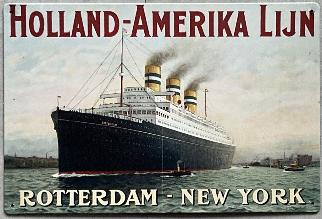 Metalen illustratie Statendam, Ophalen of Verzenden, Zo goed als nieuw, Overige typen