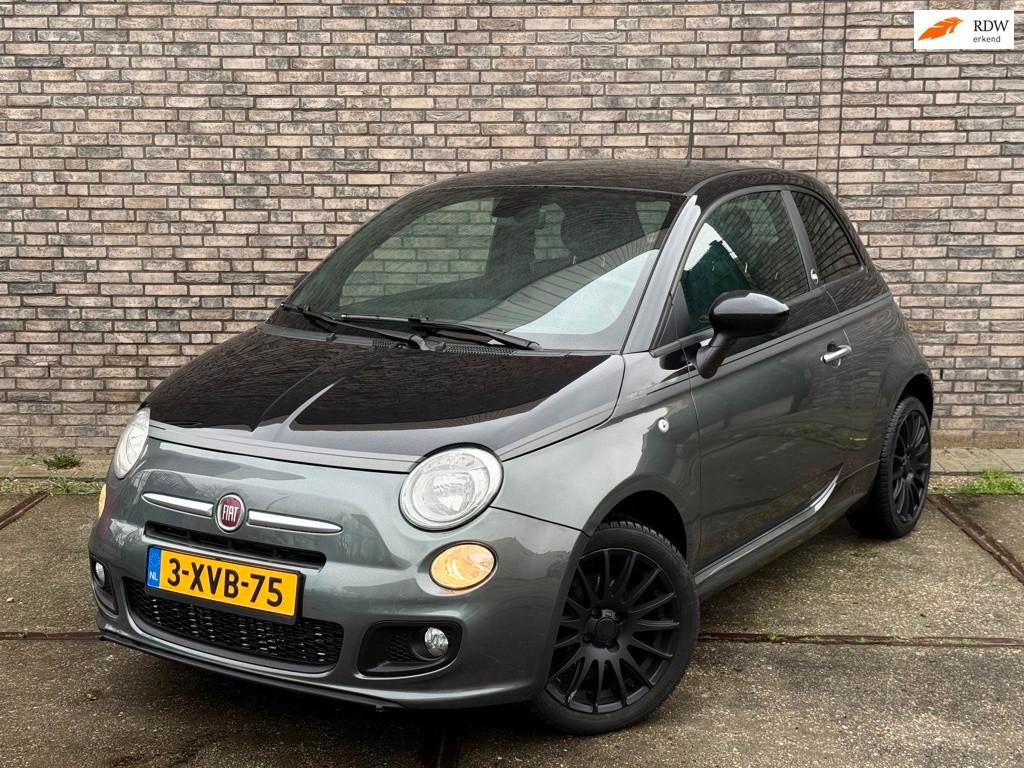 Fiat 500 0.9 TwinAir Turbo 500S Leer, Voorwielaandrijving, Gebruikt, Elektrische ramen, Leder en Stof