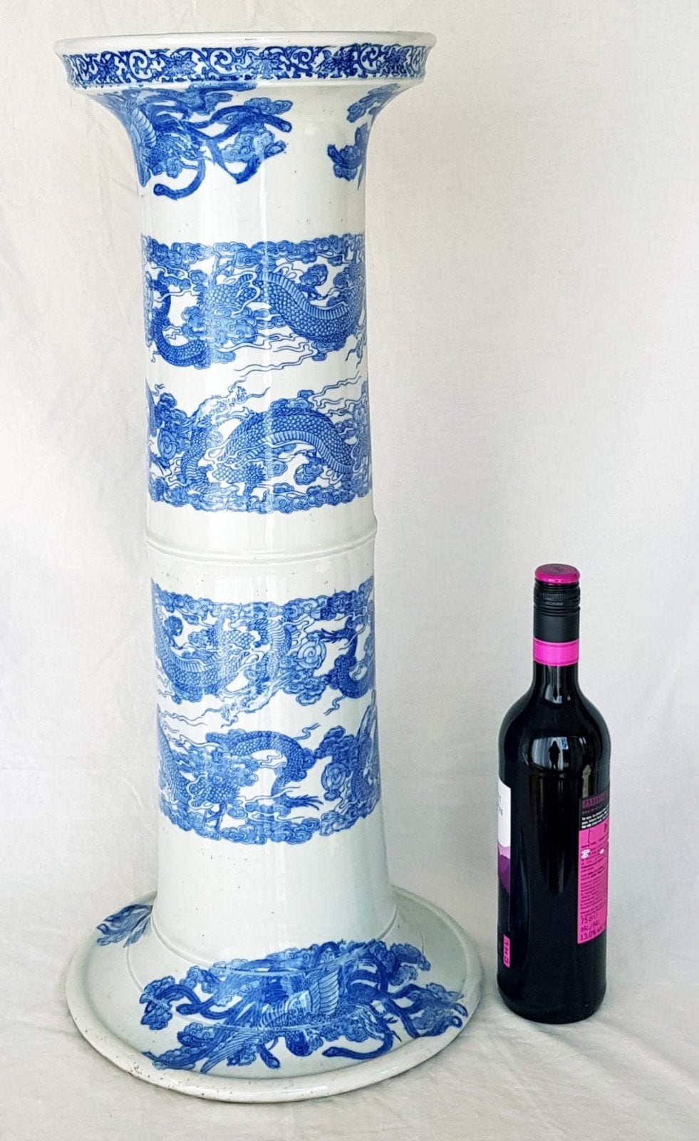 Grote Chinese porseleinen kolom/voetstuk  66 cm, Ophalen of Verzenden