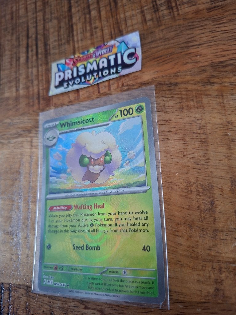 Pokemon – Whimsicott (xPRE 008/131) – Prismatic, Ophalen of Verzenden, Nieuw, Losse kaart, Foil