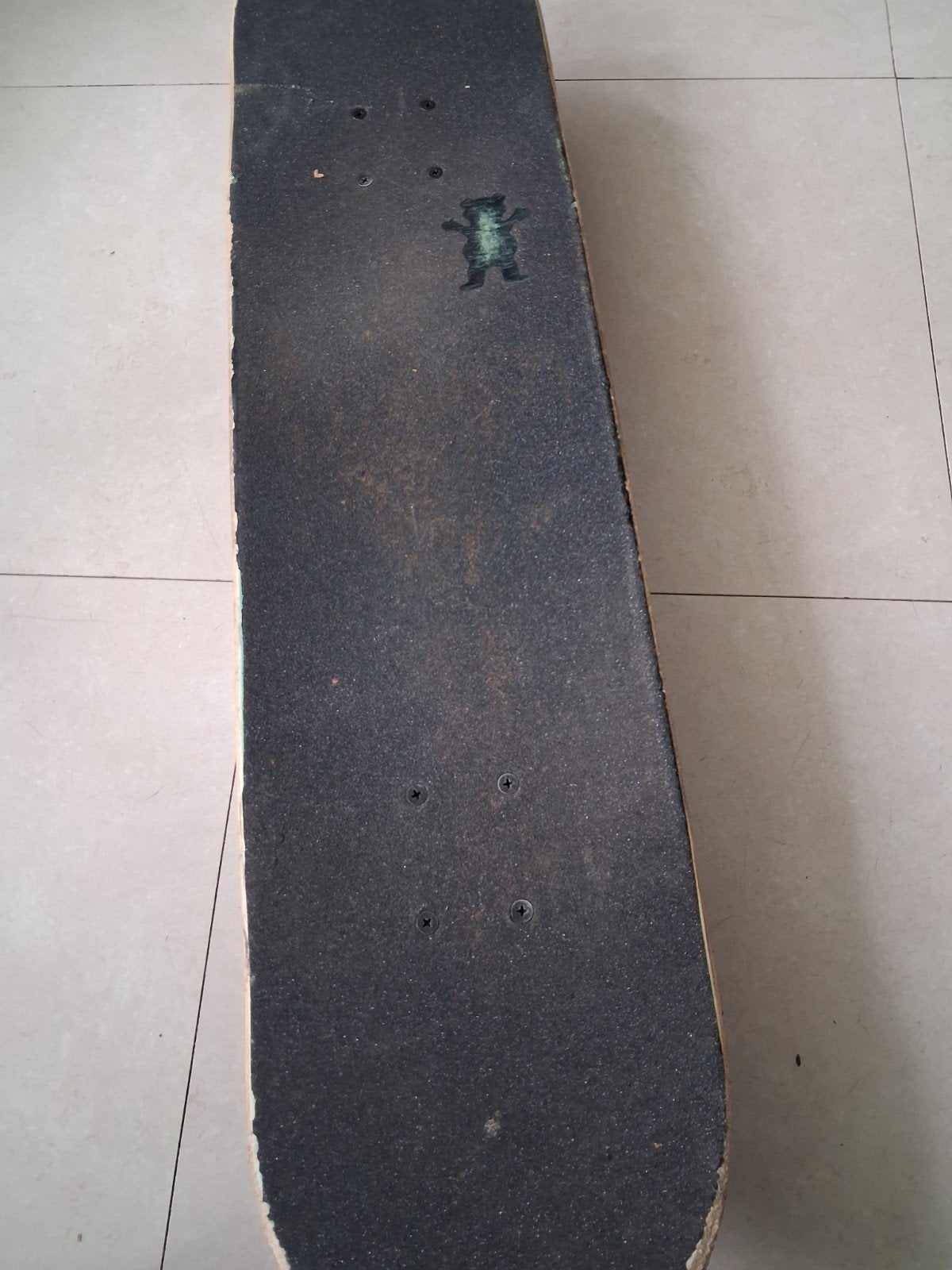 Skateboard met unieke berenprint  Grizzly, Ophalen, Gebruikt, Skateboard