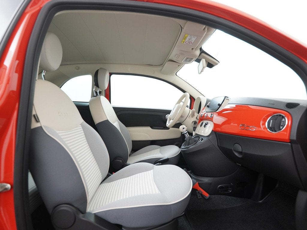 Fiat 500C 1.0 Hybrid Selezione Arancia | Zondag Open!, 12 maanden, Stof, Euro 6, Overige kleuren