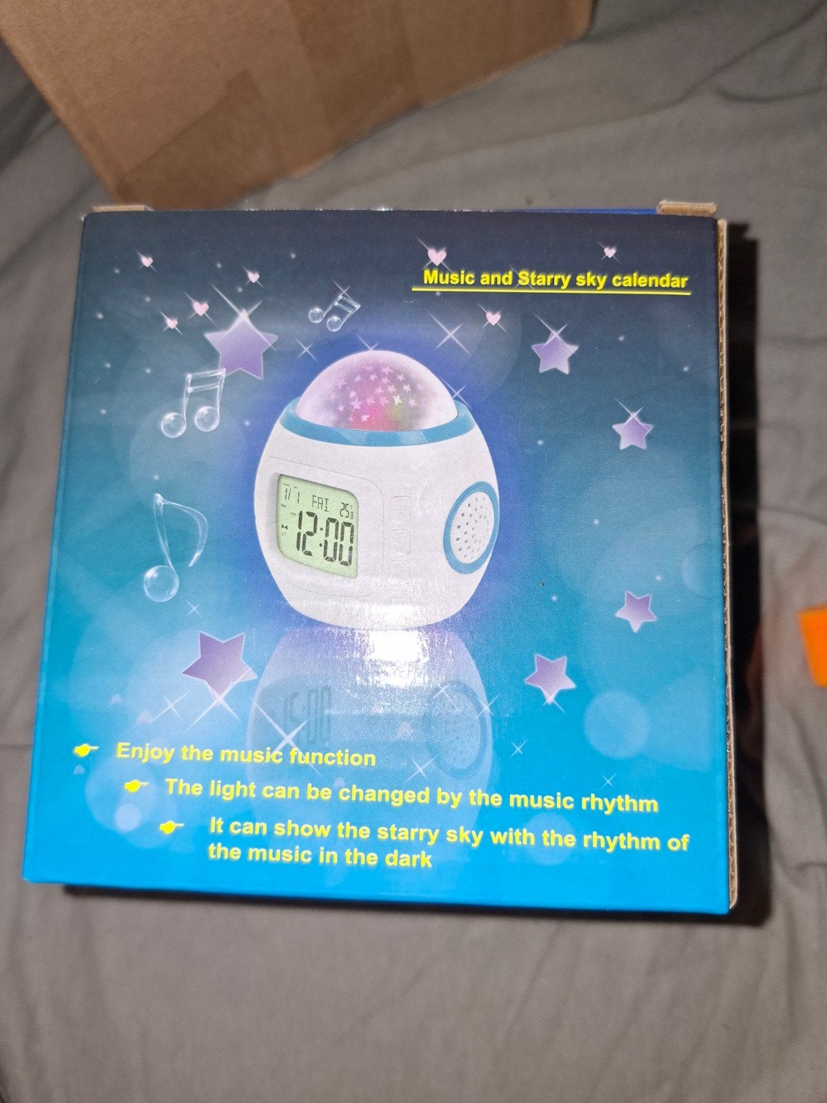 Nieuwe Muziek & Sterrenhemel Kalender Wekker, Wit, Nieuw, Ophalen of Verzenden, Digitaal