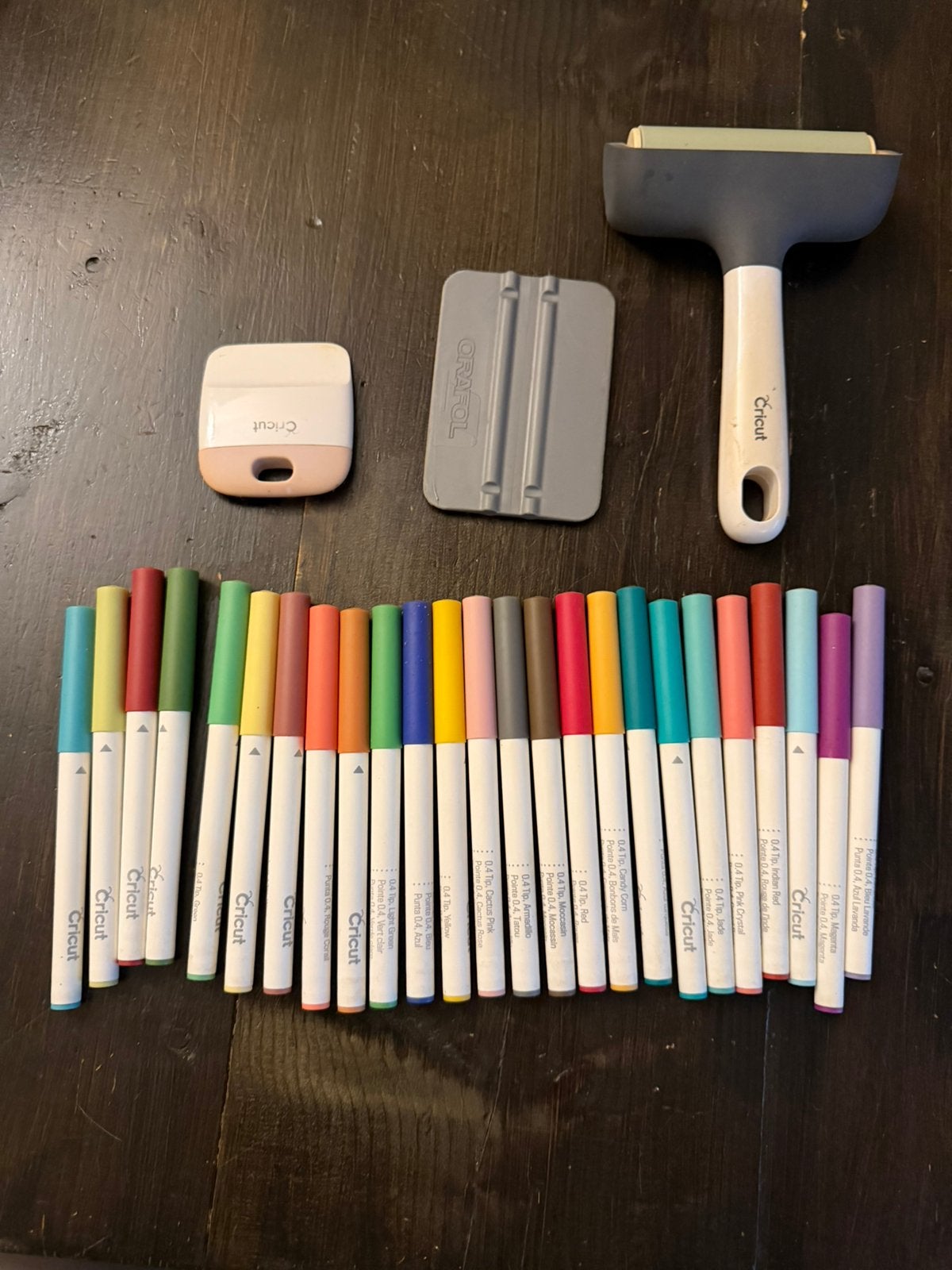 Cricut knutselpakket: Pennen, gereedschap en vinyl, Ophalen, Gebruikt, Overige thema's, Meerkleurig