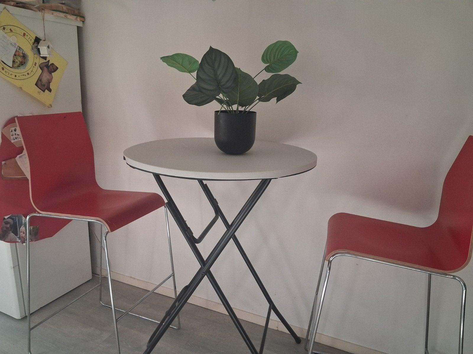 Bar met 2 bar stoelen, Ophalen of Verzenden