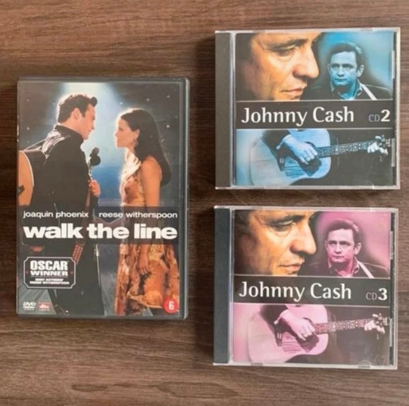 Johnny Cash cd’s 2 stuks en “Walk the line” dvd, Cd's en Dvd's, Ophalen of Verzenden, Gebruikt