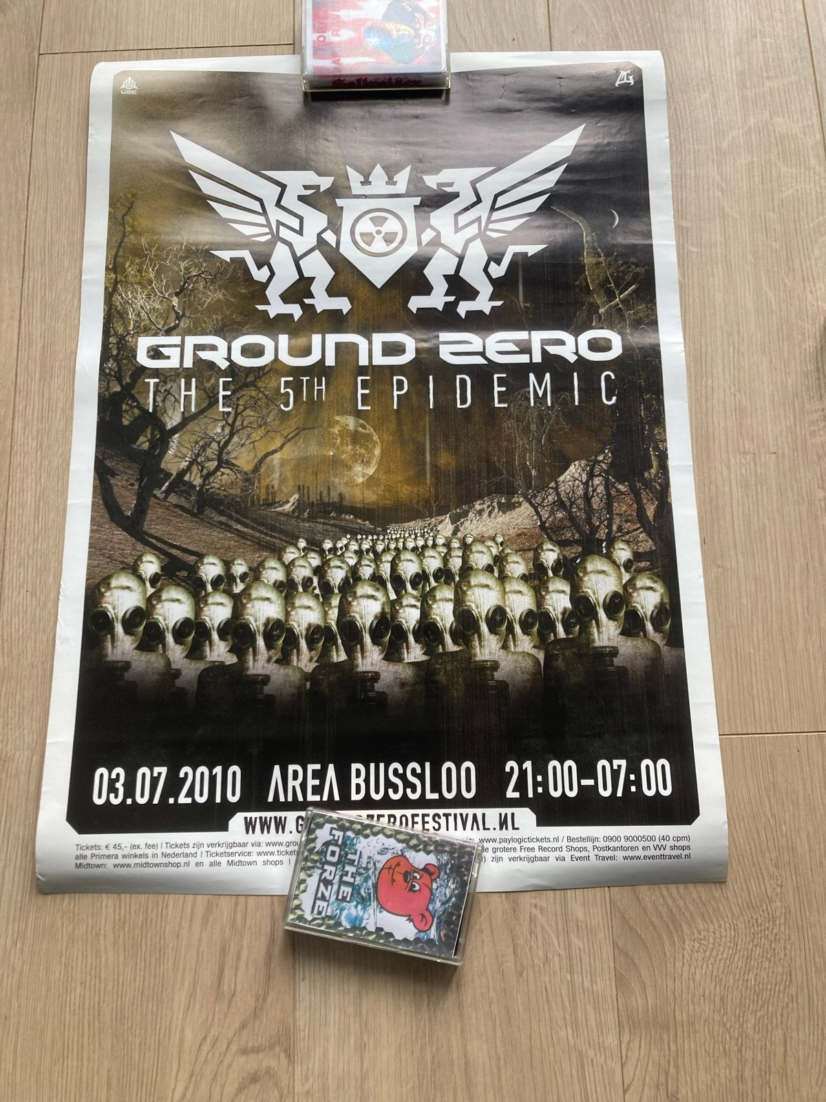Poster Ground Zero The 5th Epidemic Festival 2010 Hardcore, Ophalen of Verzenden, A1 t/m A3, Muziek, Rechthoekig Staand