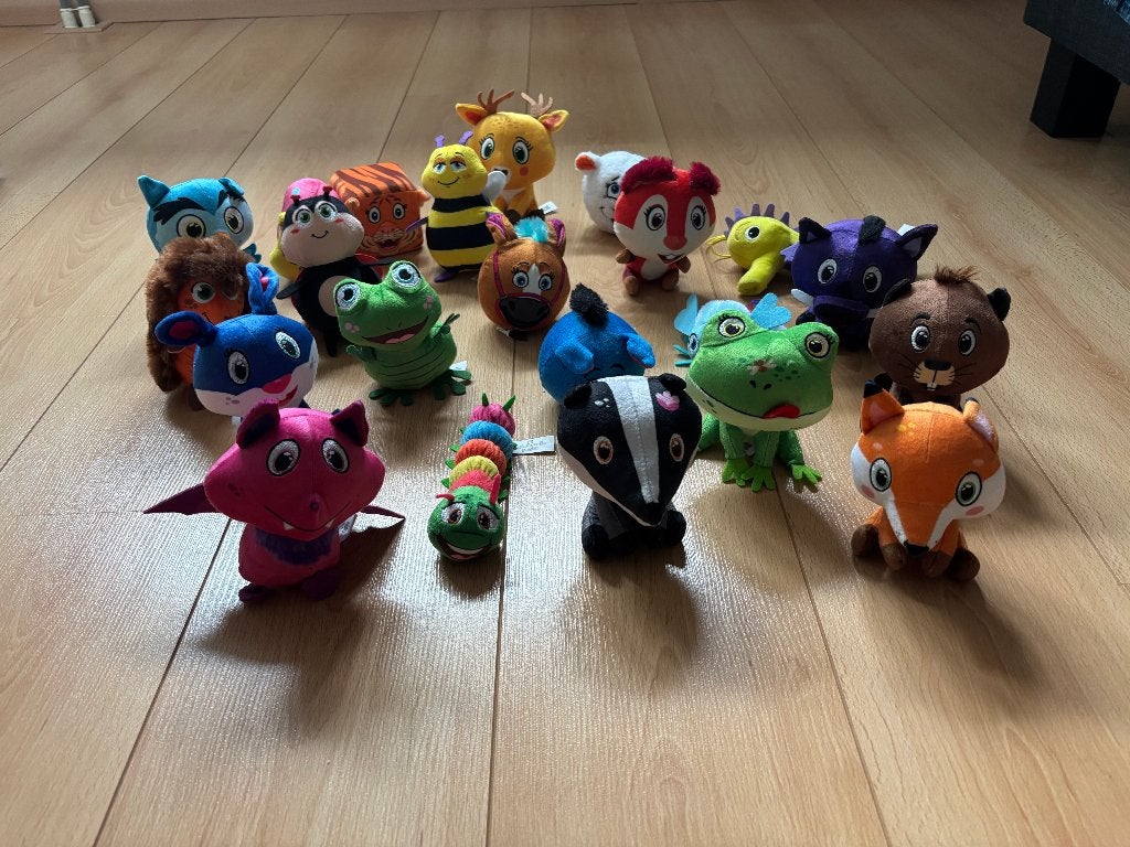 22 leuke pluche diertjes / knuffeltjes - samen €5, Overige karakters, Overige typen, Nieuw, Meerkleurig