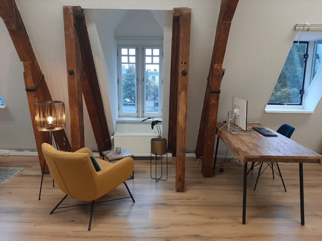 Strakke teakhouten eettafel/bureau 160x78, Huis en Inrichting, Ophalen, Gebruikt, Teakhout, 50 tot 100 cm