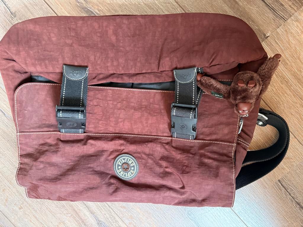 Kipling Schoudertas - Bruin, Sieraden, Tassen en Uiterlijk, Tassen | Schoudertassen, Ophalen of Verzenden, Gebruikt, Bruin, Kipling
