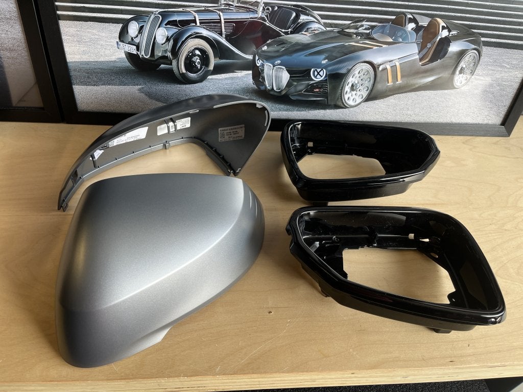 Orig. spiegelkappen voor BMW 1 serie F70 / 2 serie F74 gc, Auto-onderdelen, Spiegels, BMW Germany, Nieuw, Ophalen of Verzenden