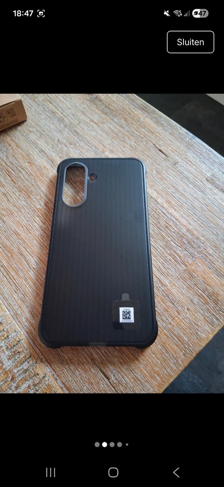 Zwart telefoonhoesje voor Samsung Galaxy a37, Ophalen of Verzenden, Nieuw, Hoesje of Tasje