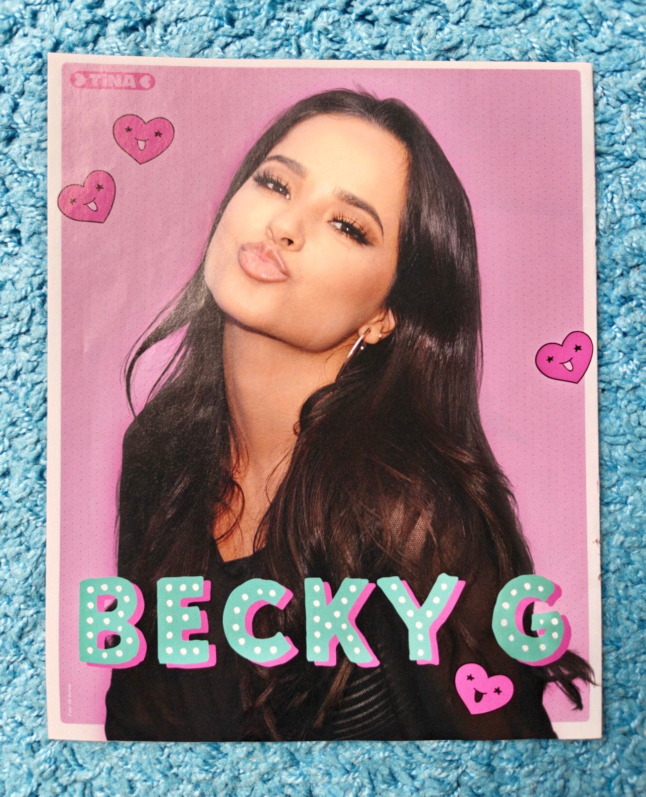 Becky G poster tina, Rechthoekig Staand, A4 of kleiner, Nieuw, Ophalen of Verzenden