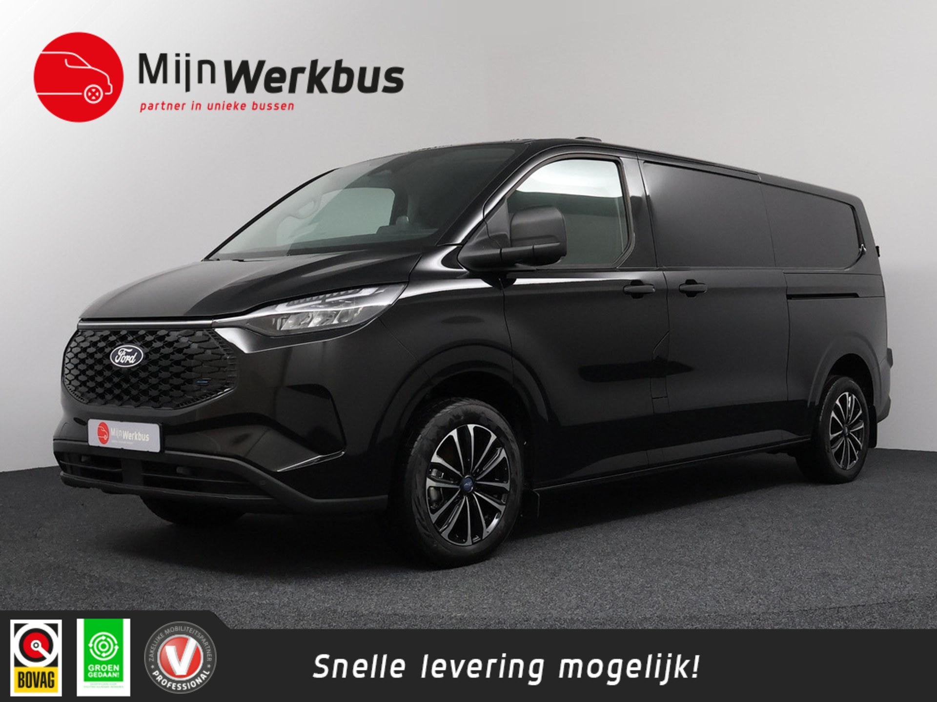 Ford E-Transit Custom 340 L2H1 Trend 71 kWh | Camera | 2x Sc, Automaat, 71 kWh, 470 min, Zwart
