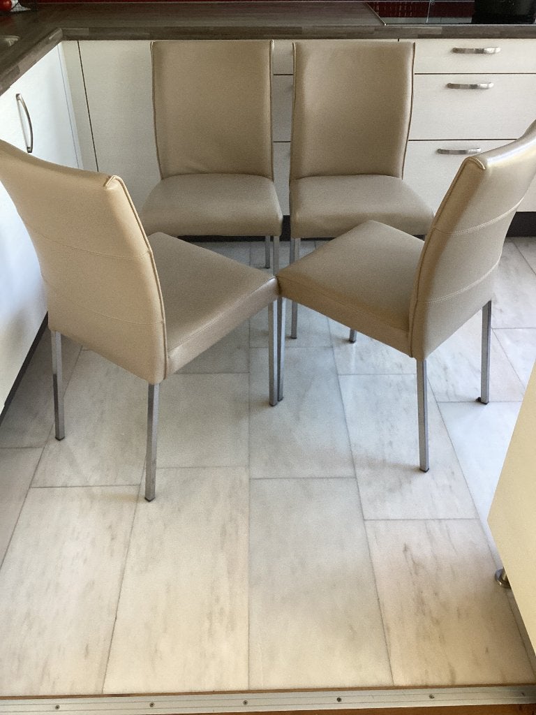 Eetkamerstoelen, Ophalen, Gebruikt, Overige kleuren, Leer