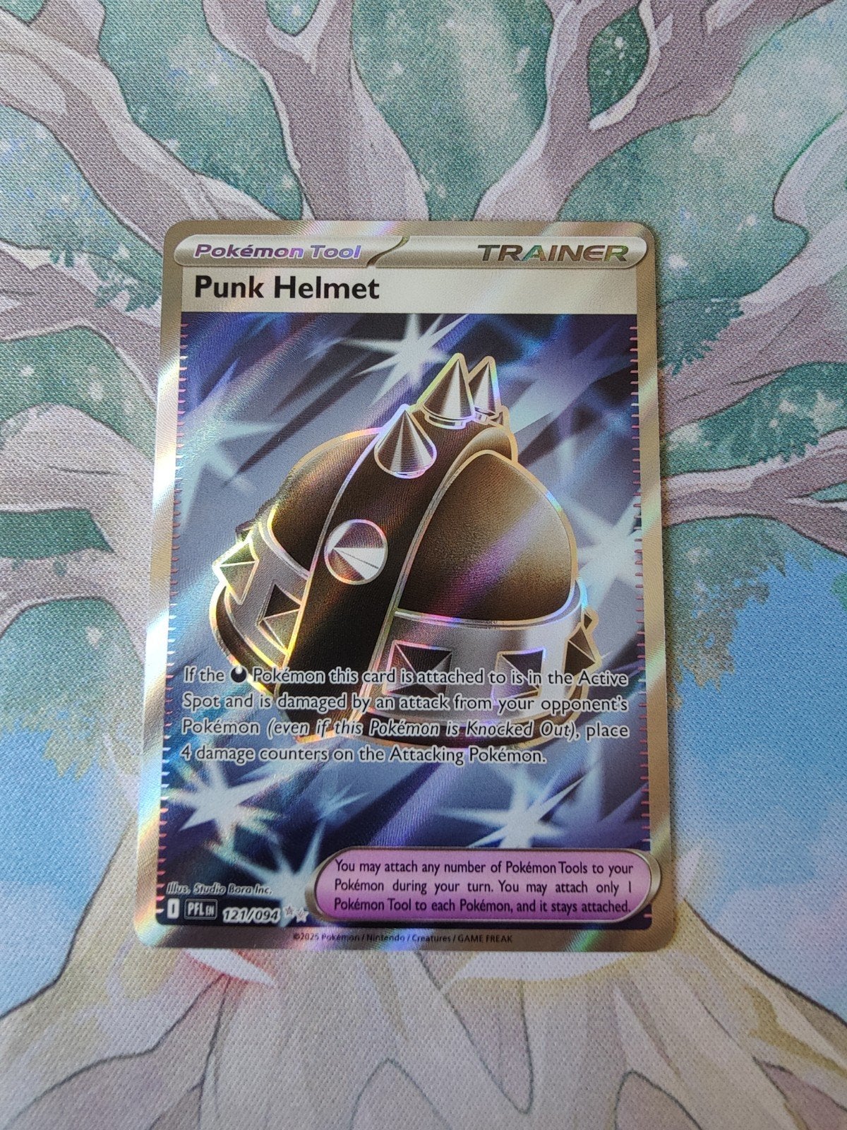 Pokemon phantasmal flames punk helmet trainer 121/094, Ophalen of Verzenden, Nieuw, Losse kaart, Foil
