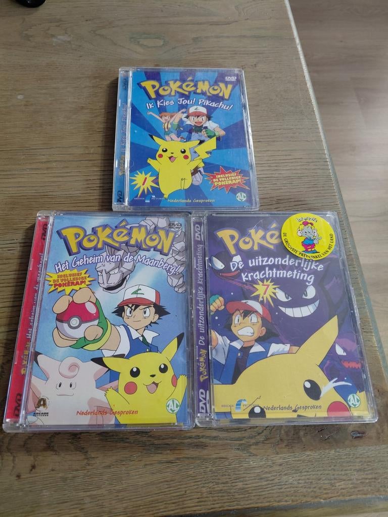 3 Pokemon dvd's. Deel 1,2,7., Cd's en Dvd's, Dvd's | Tekenfilms en Animatie, Gebruikt, Tekenfilm, Ophalen of Verzenden, Alle leeftijden