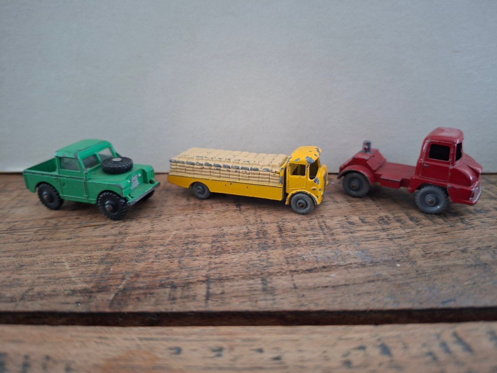 Vintage Matchbox speelgoedauto's - set van 3, Ophalen of Verzenden, Gebruikt