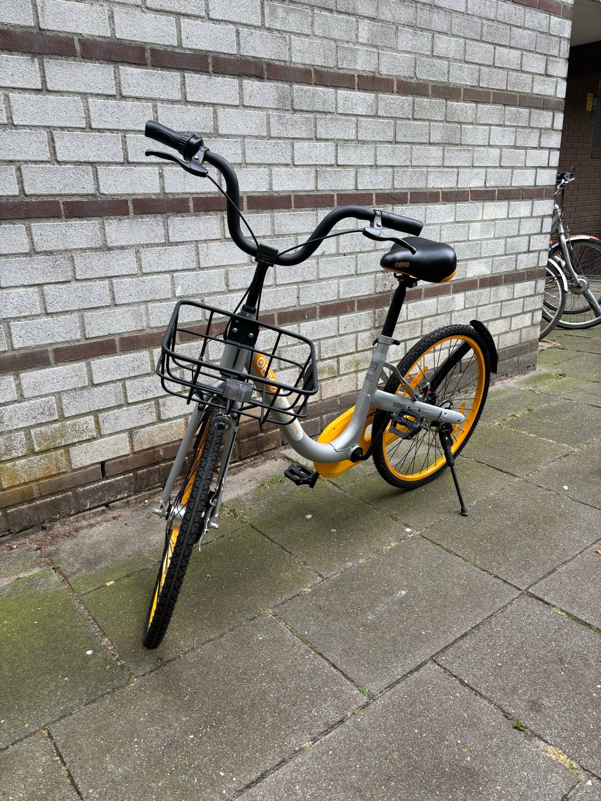 Stadsfiets met lekvrije banden BIEDEN, Gebruikt, 50 tot 53 cm, Trommelrem, Ophalen
