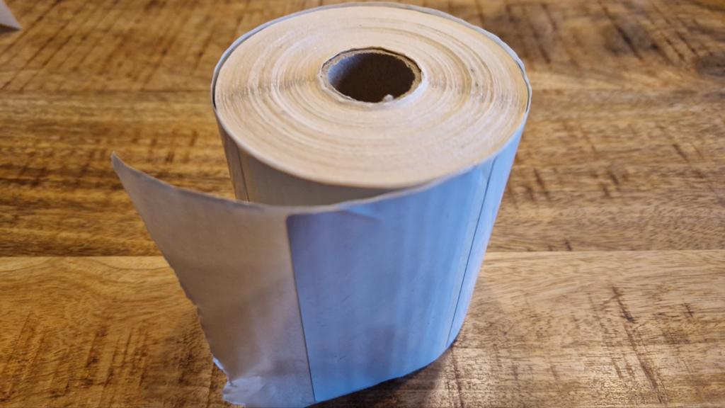 Etiketrol - Blanco kunststof etiketten op rol, Ophalen of Verzenden