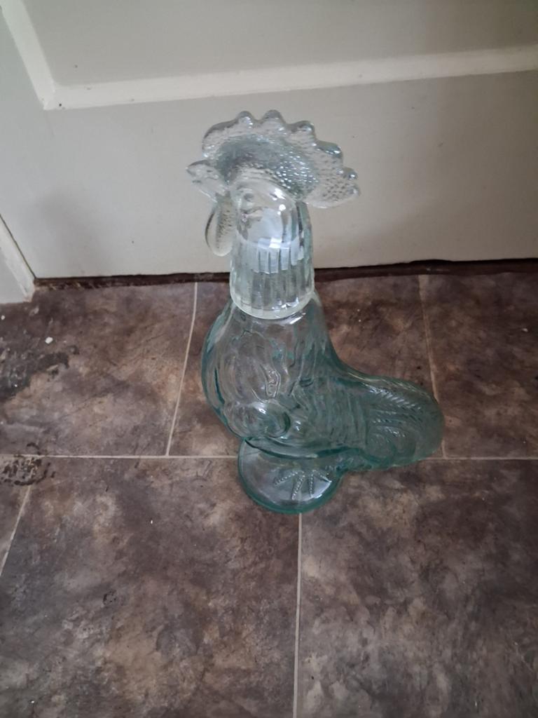 Te koop voor verzamelaars wiskey karaaf van een haan., Ophalen of Verzenden