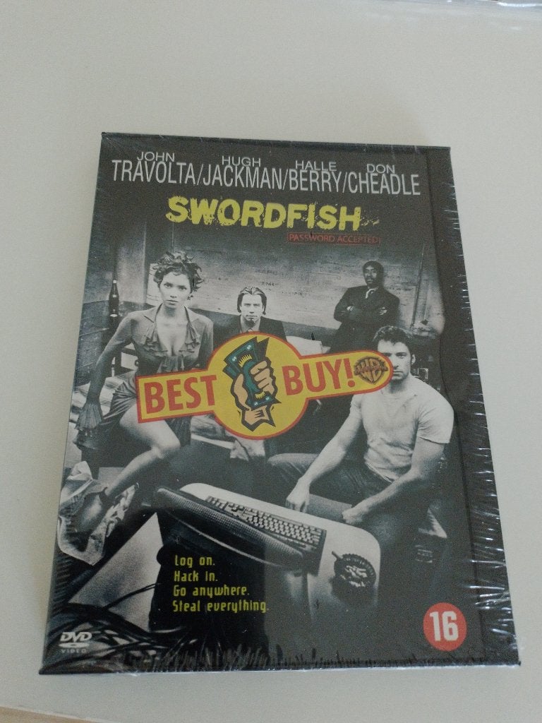 Swordfish - John Travolta Hugh Jackman - dvd - in seal, Vanaf 16 jaar, Ophalen of Verzenden, Nieuw in verpakking, Actie