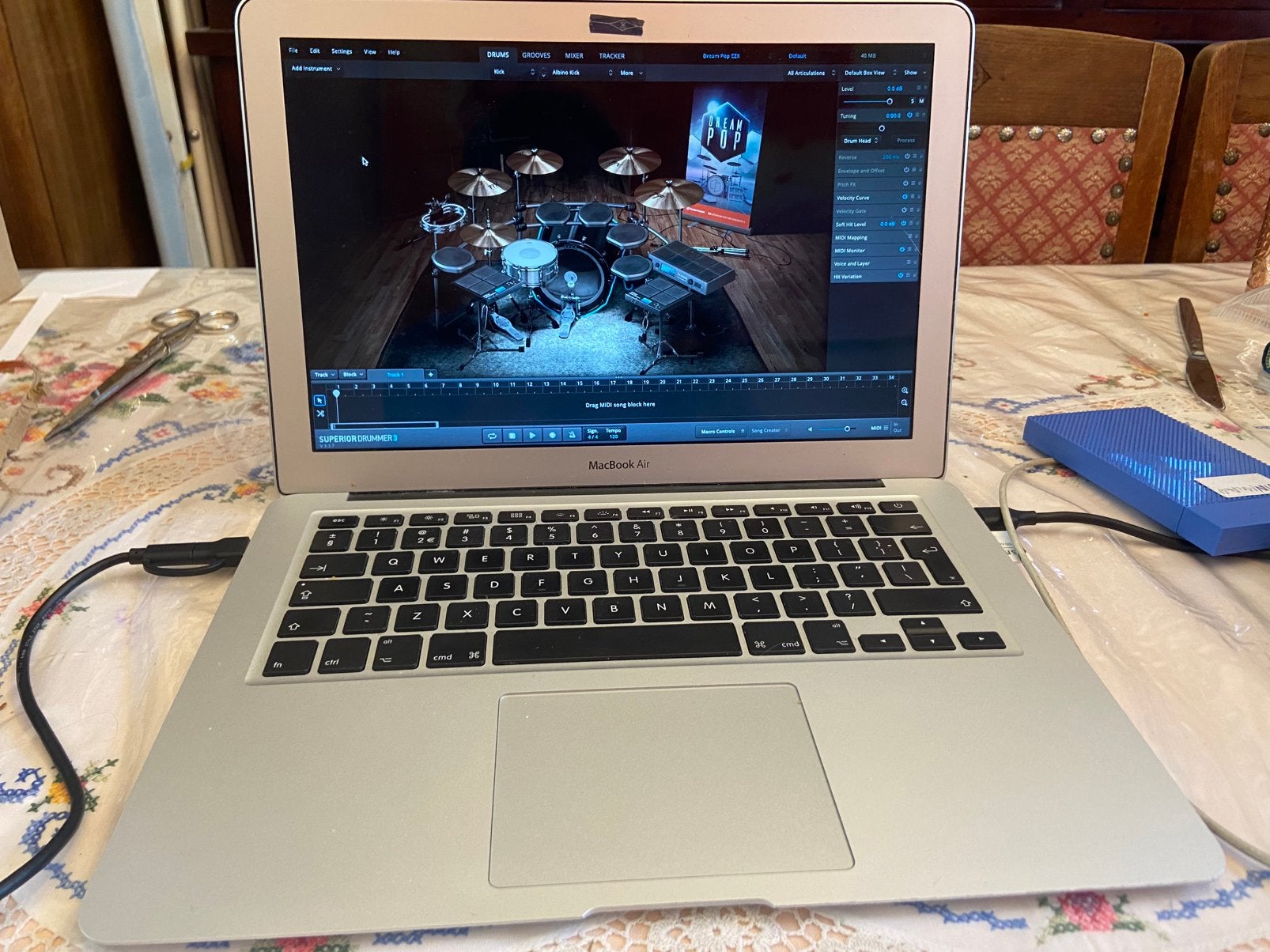 Software Music Studio , Macbook Air 2014 i7, Ophalen, Gebruikt