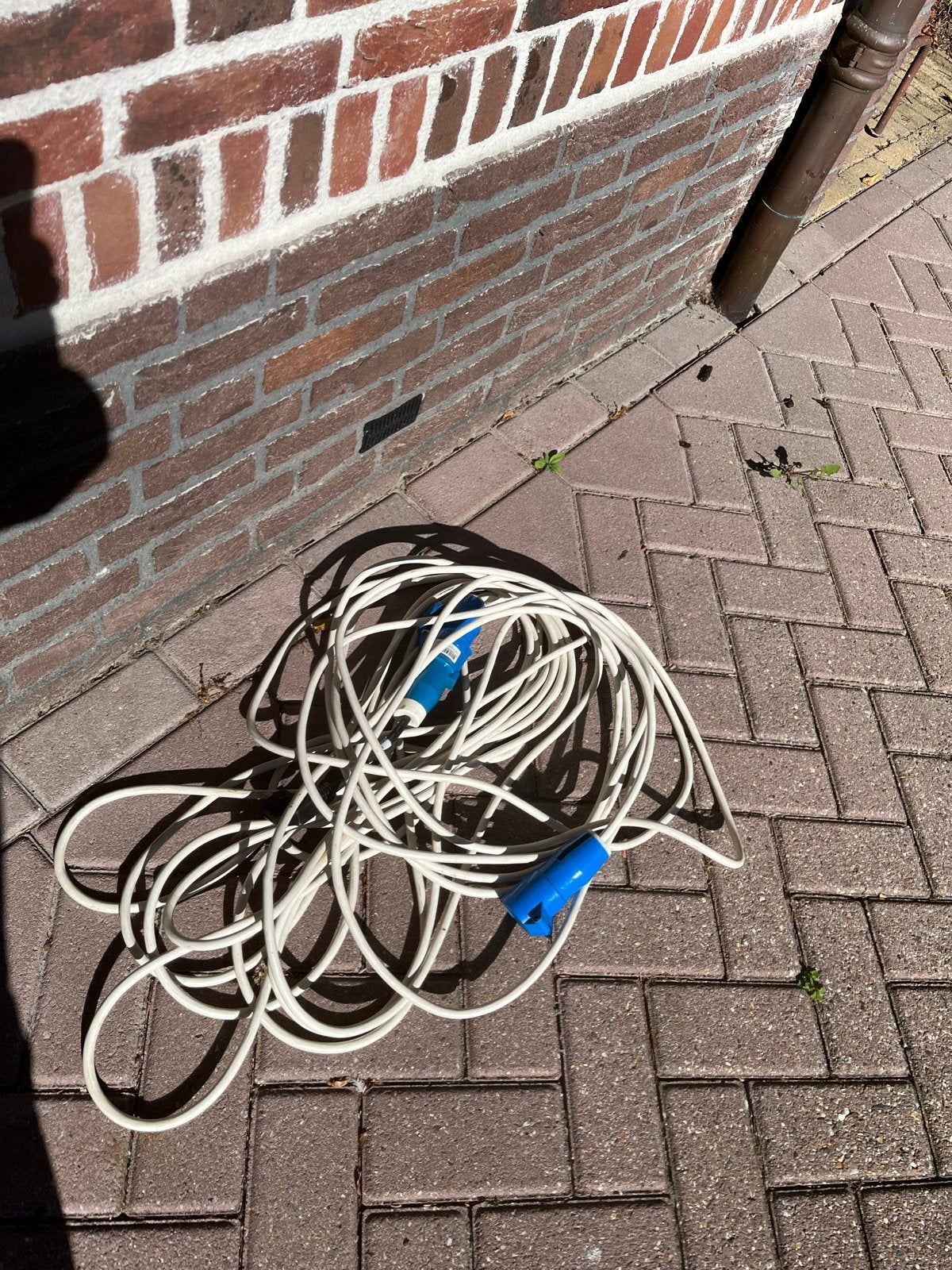 Verlengsnoer met CEE stekkers, Ophalen of Verzenden, Gebruikt, Overige merken, Kabel of Snoer